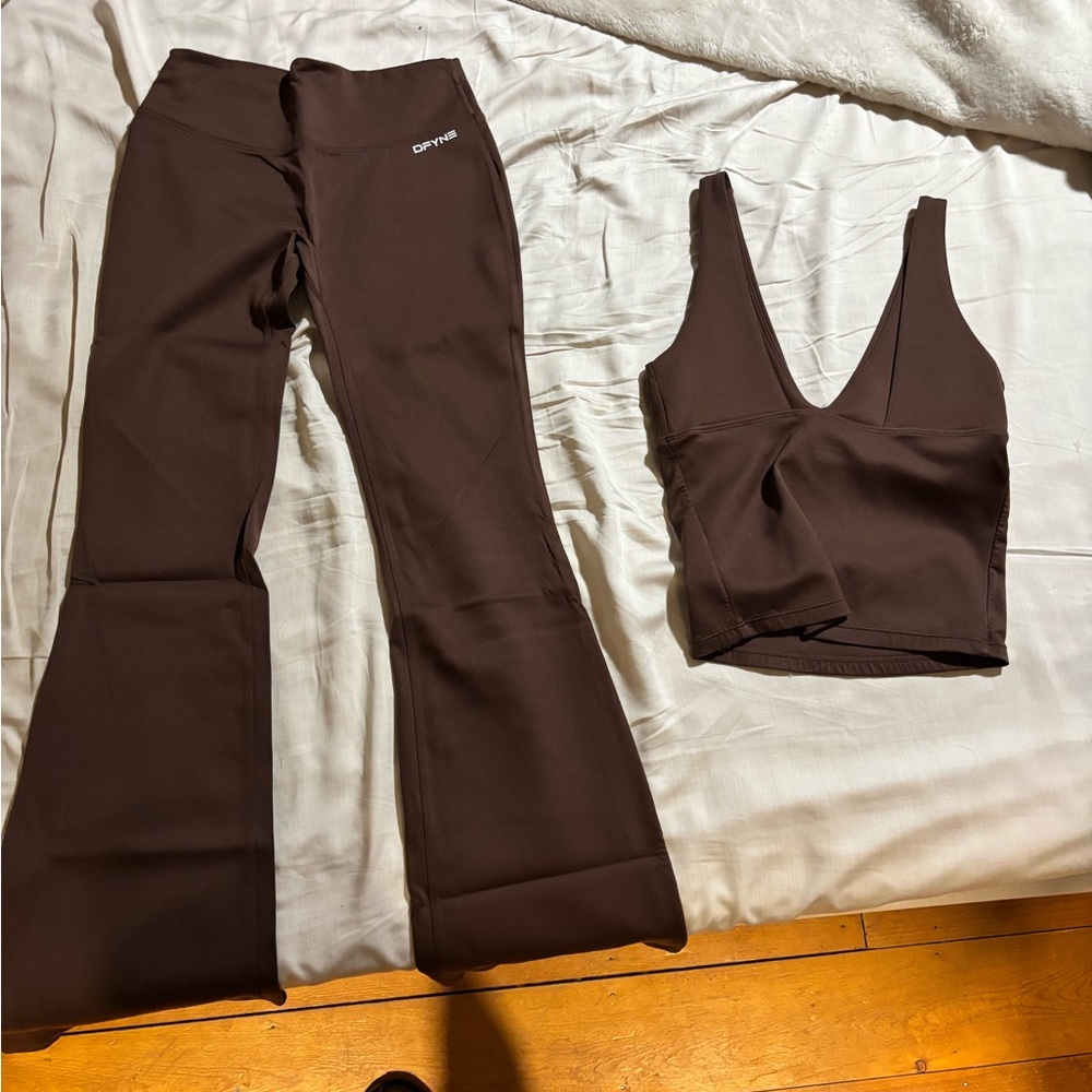 Dfyne Hannah Pearson Limited Edition Chestnut Tank and Leggings Set
